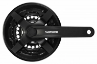 kliky SHIMANO Tourney FC-TY301-L 175mm 48-38-28 zubů, černé s krytem